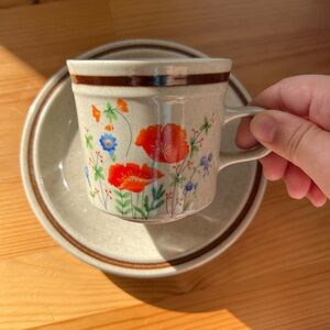 Vintage Mug and Saucer Set